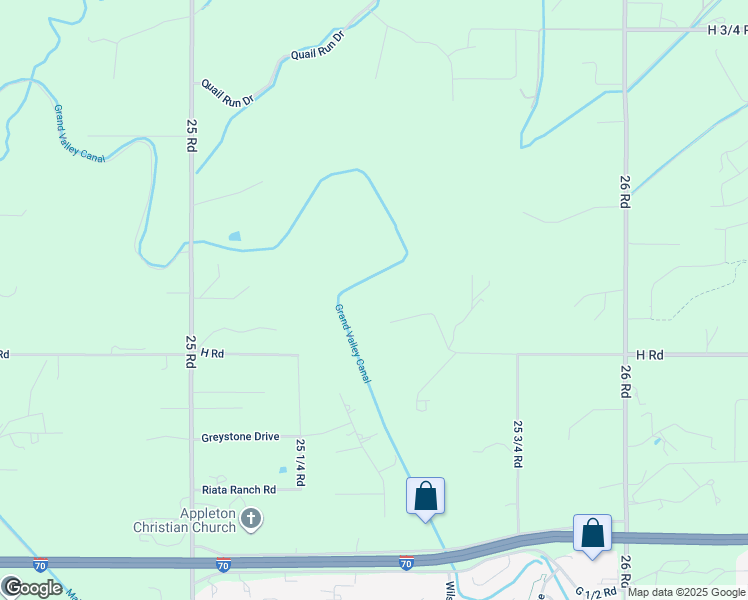 map of restaurants, bars, coffee shops, grocery stores, and more near 2545 Canaan Way in Grand Junction