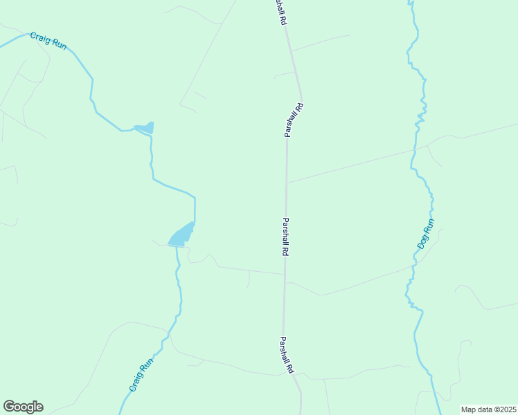 map of restaurants, bars, coffee shops, grocery stores, and more near 2410 Parshall Road in Berryville