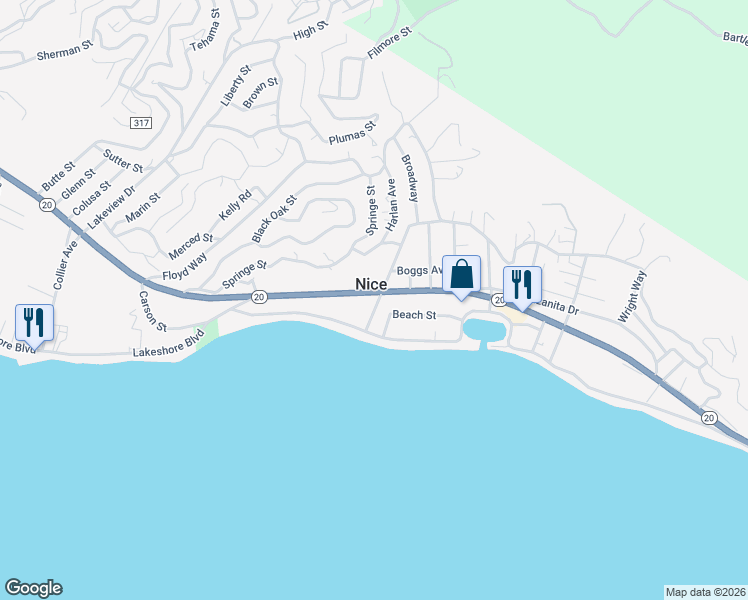 map of restaurants, bars, coffee shops, grocery stores, and more near in Nice