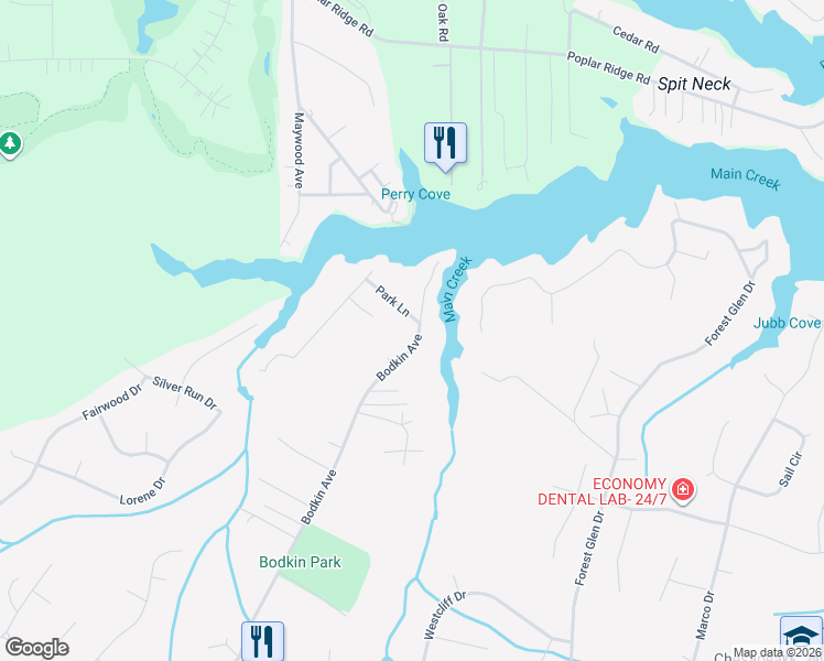 map of restaurants, bars, coffee shops, grocery stores, and more near 8158 Bodkin Avenue in Pasadena