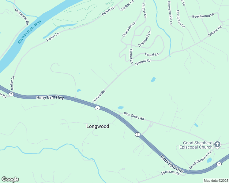 map of restaurants, bars, coffee shops, grocery stores, and more near 160 Retreat Road in Bluemont