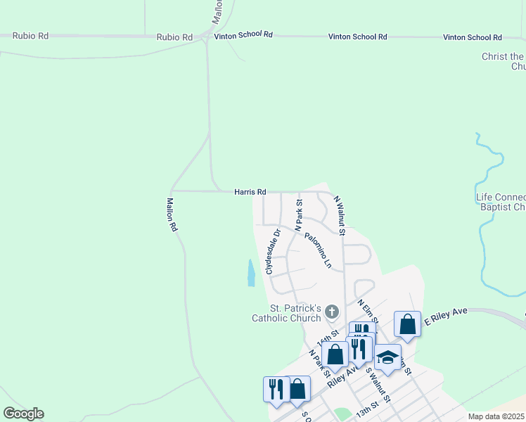 map of restaurants, bars, coffee shops, grocery stores, and more near 502 Bronco Way in Ogden