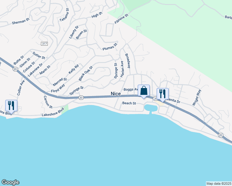 map of restaurants, bars, coffee shops, grocery stores, and more near in Nice
