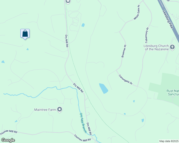 map of restaurants, bars, coffee shops, grocery stores, and more near 41205 Canongate Drive in Leesburg