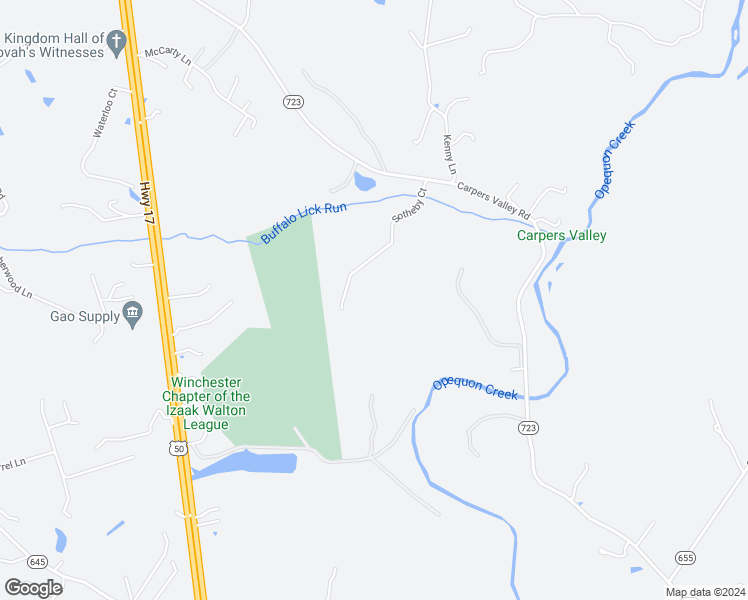 map of restaurants, bars, coffee shops, grocery stores, and more near 253 Sotheby Court in Winchester