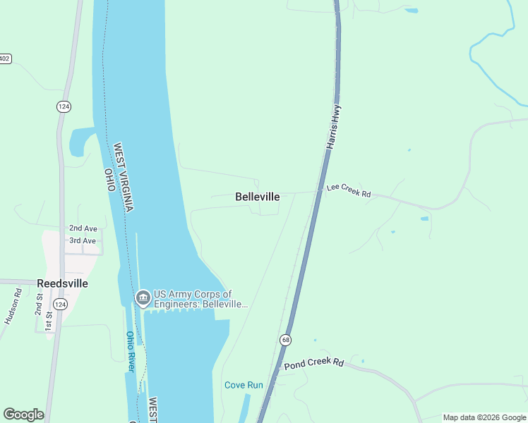 map of restaurants, bars, coffee shops, grocery stores, and more near 6 Electric Avenue in Belleville