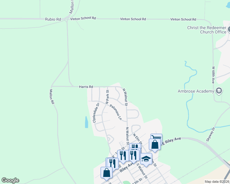 map of restaurants, bars, coffee shops, grocery stores, and more near 503 Mustang Drive in Ogden