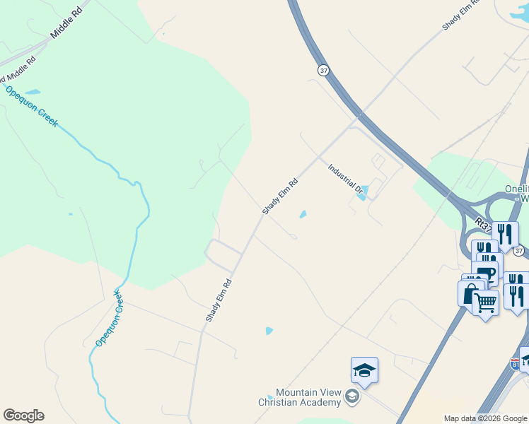 map of restaurants, bars, coffee shops, grocery stores, and more near 651 Shady Elm Road in Winchester