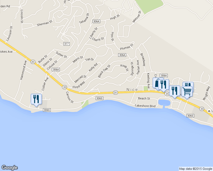 map of restaurants, bars, coffee shops, grocery stores, and more near 3171 Springe Street in Nice