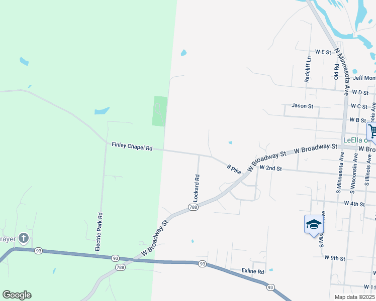 map of restaurants, bars, coffee shops, grocery stores, and more near 409 8th Street in Wellston