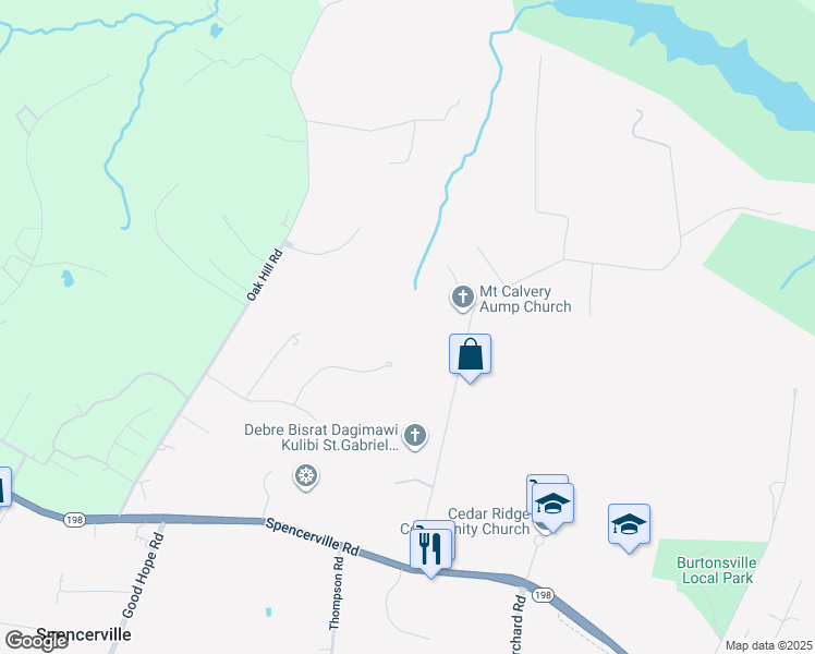 map of restaurants, bars, coffee shops, grocery stores, and more near 2112 Sondra Court in Silver Spring