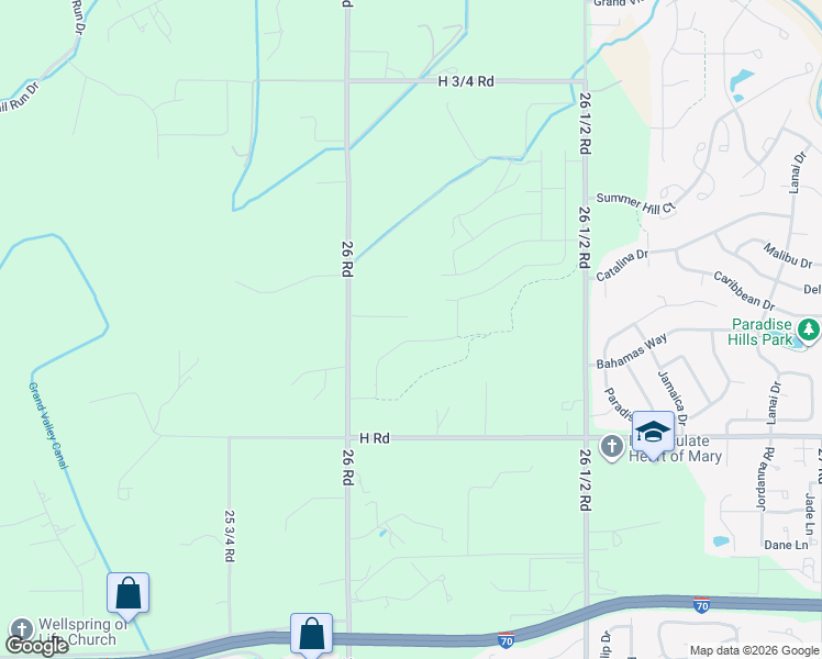 map of restaurants, bars, coffee shops, grocery stores, and more near 818 26 Road in Grand Junction
