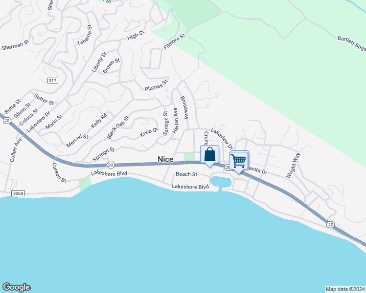 map of restaurants, bars, coffee shops, grocery stores, and more near 6720 Sayre Avenue in Nice