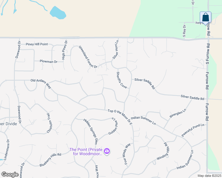 map of restaurants, bars, coffee shops, grocery stores, and more near 960 Bend in the Trail Road in Monument