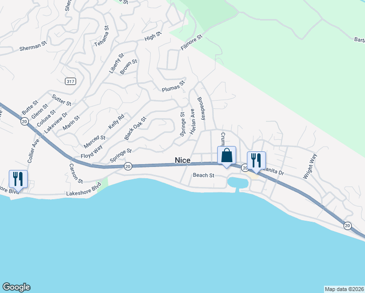 map of restaurants, bars, coffee shops, grocery stores, and more near 6713 Sayre Avenue in Nice