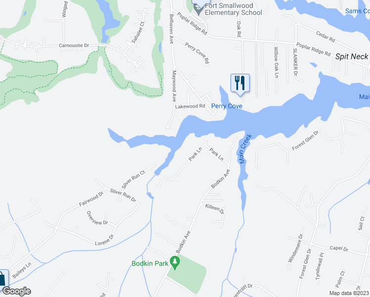 map of restaurants, bars, coffee shops, grocery stores, and more near 1526 Park Lane in Pasadena