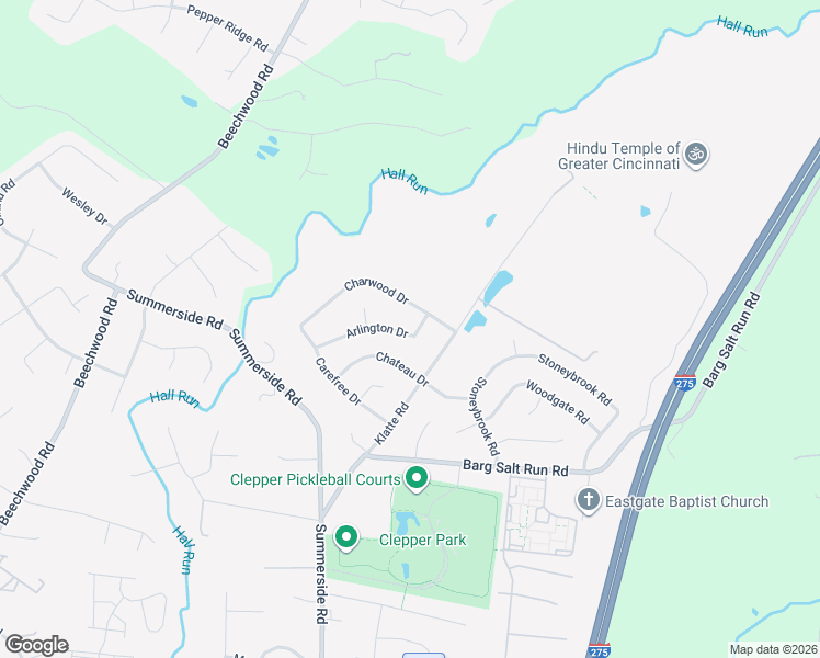 map of restaurants, bars, coffee shops, grocery stores, and more near 660 Arlington Drive in Cincinnati