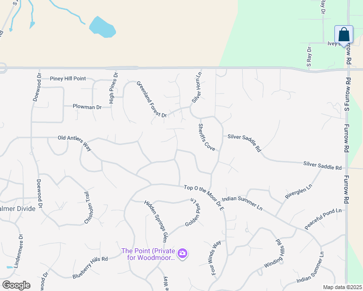 map of restaurants, bars, coffee shops, grocery stores, and more near 990 Bend in the Trail Road in Monument