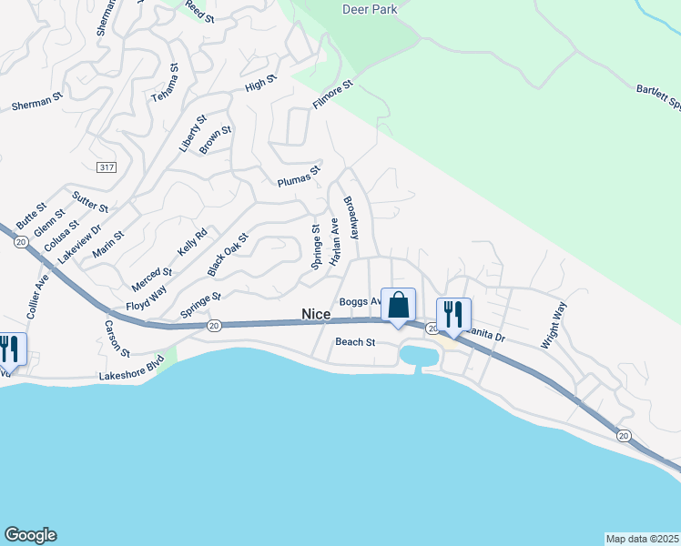 map of restaurants, bars, coffee shops, grocery stores, and more near 6773 Sayre Avenue in Nice