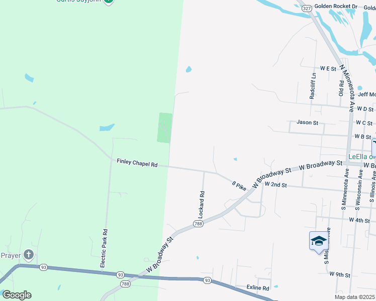map of restaurants, bars, coffee shops, grocery stores, and more near 409 8th Street in Wellston