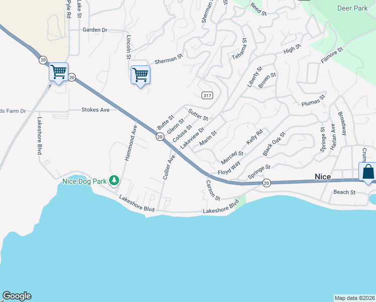 map of restaurants, bars, coffee shops, grocery stores, and more near 6847 Ware Street in Nice