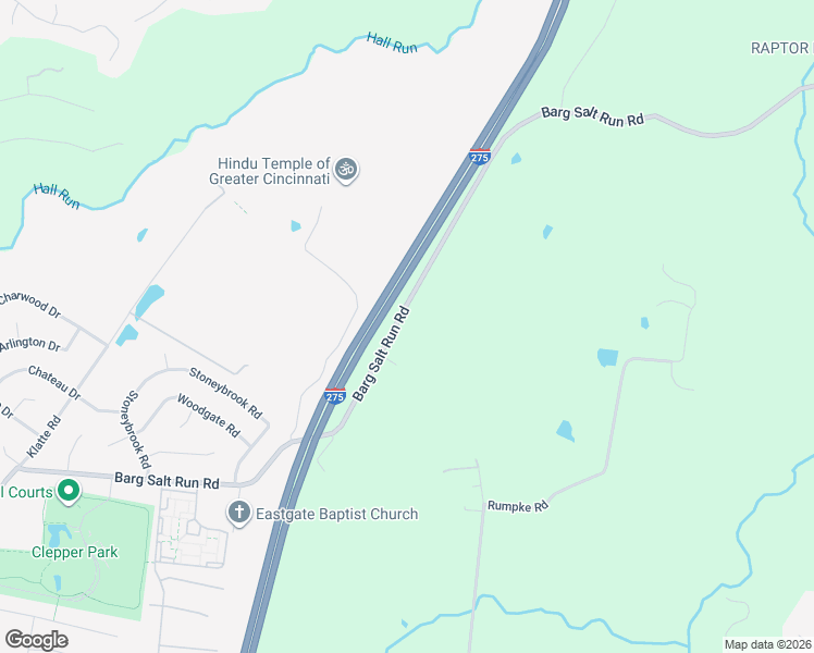 map of restaurants, bars, coffee shops, grocery stores, and more near 769 Barg Salt Run in Cincinnati