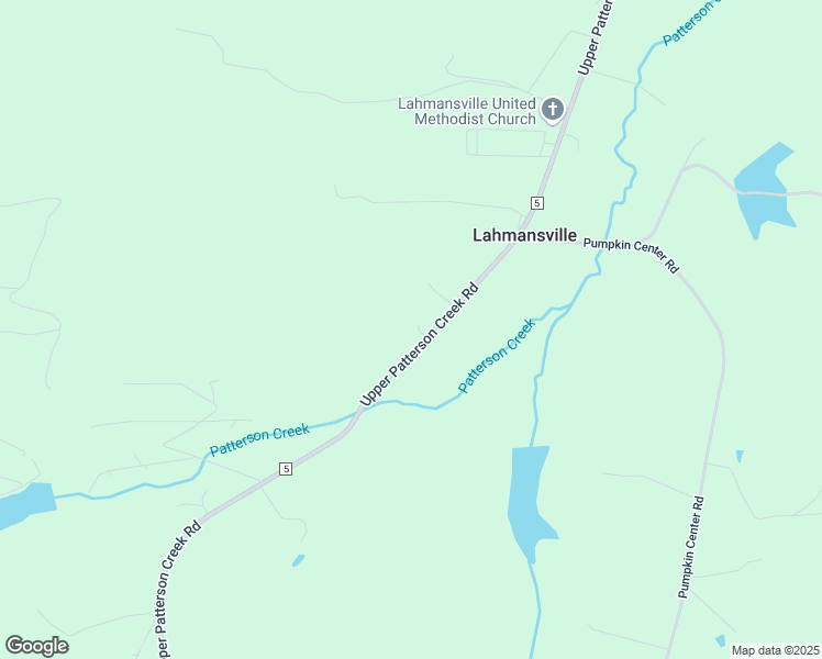 map of restaurants, bars, coffee shops, grocery stores, and more near 5981 Upper Patterson Creek Road in Lahmansville