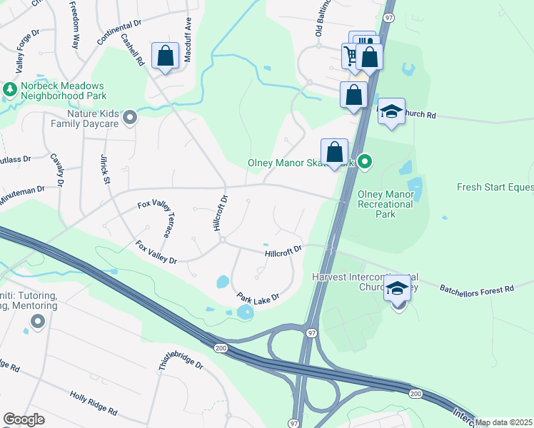map of restaurants, bars, coffee shops, grocery stores, and more near 3812 Terrawood Court in Rockville