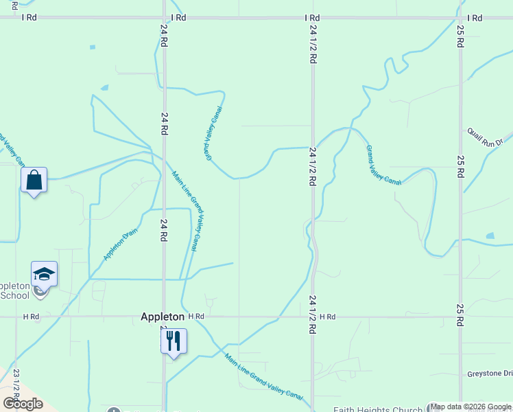 map of restaurants, bars, coffee shops, grocery stores, and more near 2426 H Road in Grand Junction