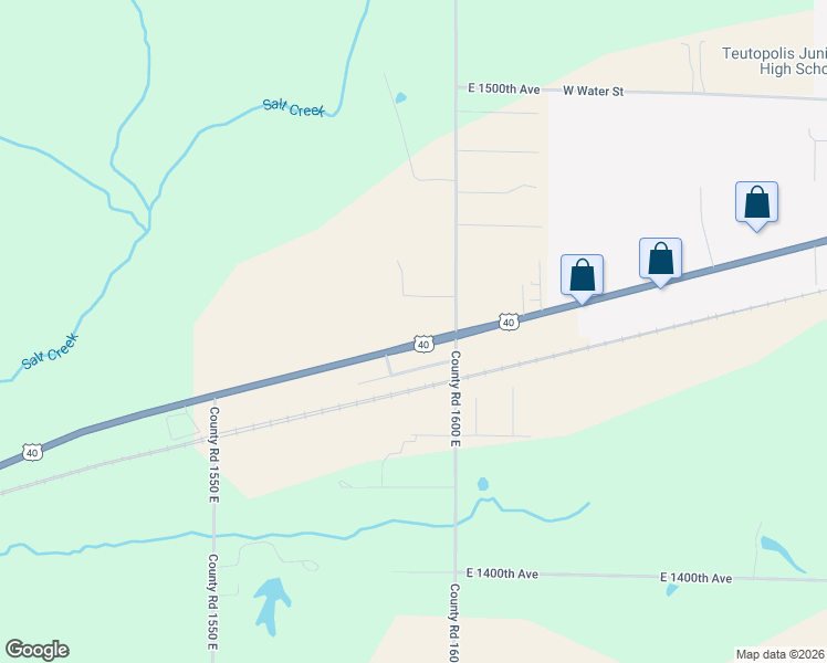 map of restaurants, bars, coffee shops, grocery stores, and more near 1501 East Fayette Avenue in Teutopolis