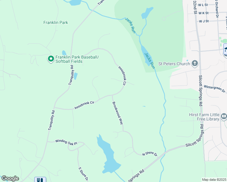 map of restaurants, bars, coffee shops, grocery stores, and more near 36605 Innisbrook Circle in Purcellville