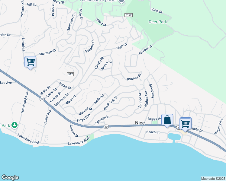 map of restaurants, bars, coffee shops, grocery stores, and more near 6985 Floyd Way in Nice