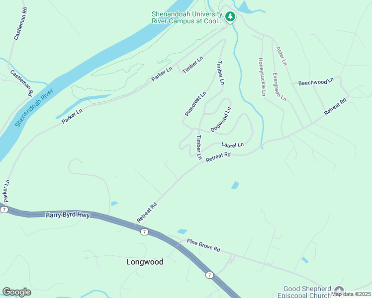 map of restaurants, bars, coffee shops, grocery stores, and more near 148 Laurel Lane in Bluemont