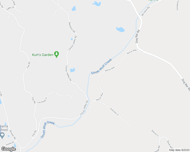 map of restaurants, bars, coffee shops, grocery stores, and more near 15364 Norvin Way in Grass Valley