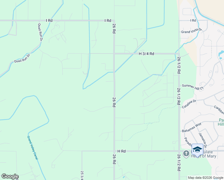 map of restaurants, bars, coffee shops, grocery stores, and more near 847 26 Road in Grand Junction