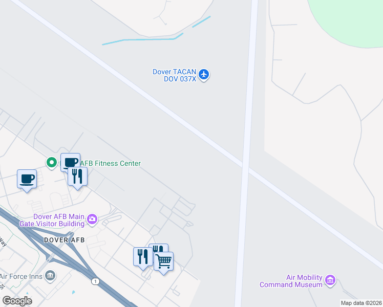 map of restaurants, bars, coffee shops, grocery stores, and more near 442 13th Street in Dover