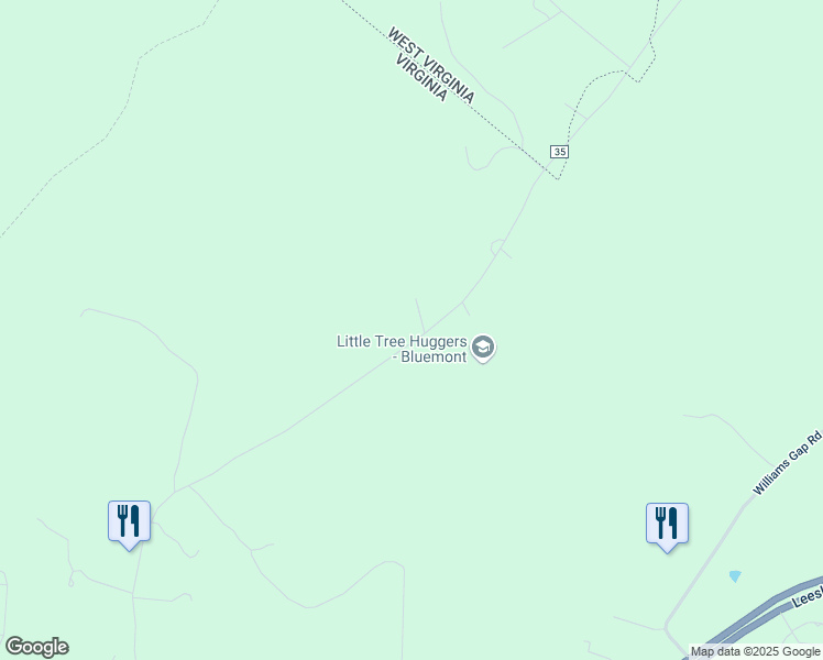 map of restaurants, bars, coffee shops, grocery stores, and more near 17711 Raven Rocks Road in Bluemont