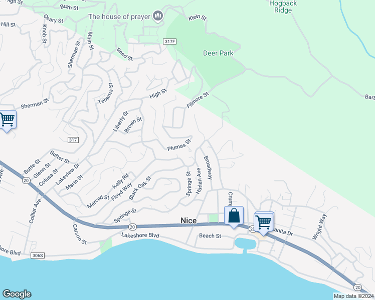 map of restaurants, bars, coffee shops, grocery stores, and more near 3427 Clyde Street in Nice