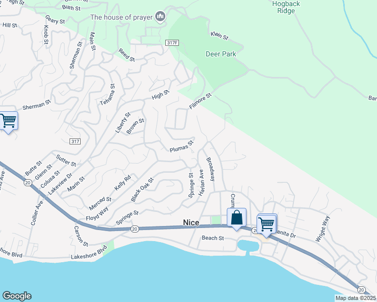 map of restaurants, bars, coffee shops, grocery stores, and more near 3427 Clyde Street in Nice