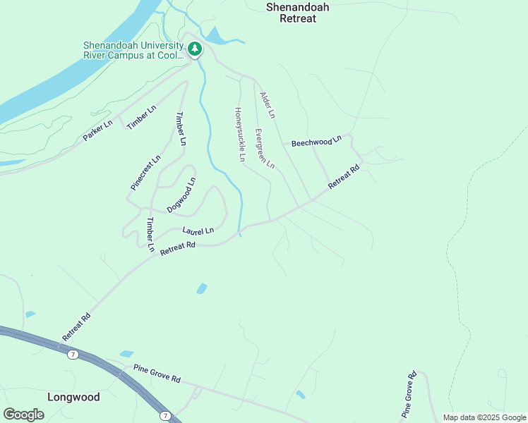 map of restaurants, bars, coffee shops, grocery stores, and more near 3787 River Road in Bluemont