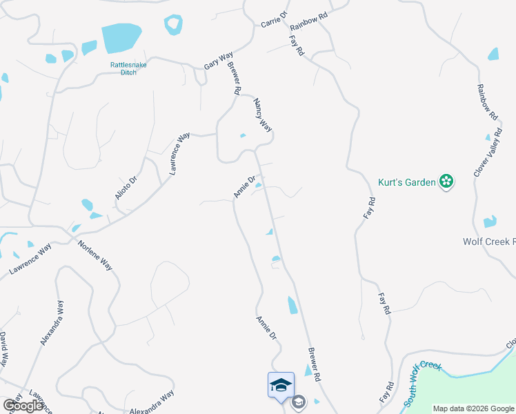 map of restaurants, bars, coffee shops, grocery stores, and more near 15766 Brewer Road in Grass Valley