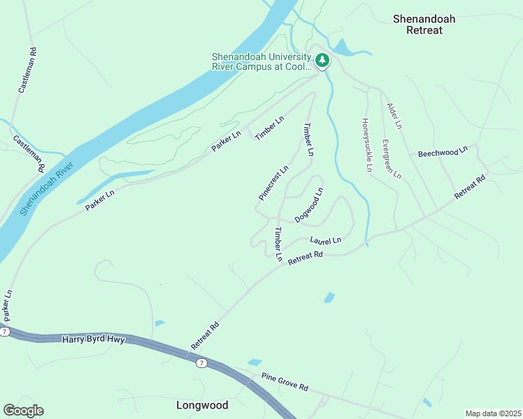 map of restaurants, bars, coffee shops, grocery stores, and more near 1609 Springsbury Road in Berryville