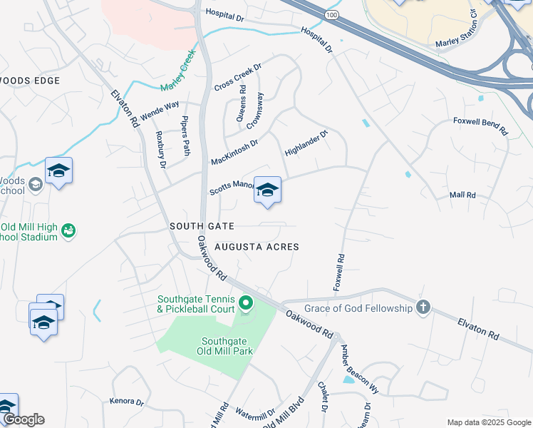 map of restaurants, bars, coffee shops, grocery stores, and more near 290 Shetlands Lane in Glen Burnie