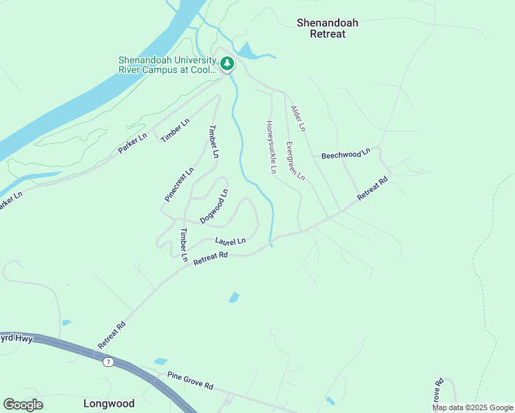 map of restaurants, bars, coffee shops, grocery stores, and more near 2221 Springsbury Road in Berryville