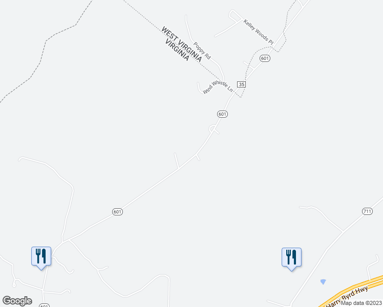 map of restaurants, bars, coffee shops, grocery stores, and more near 17651 Raven Rocks Road in Bluemont