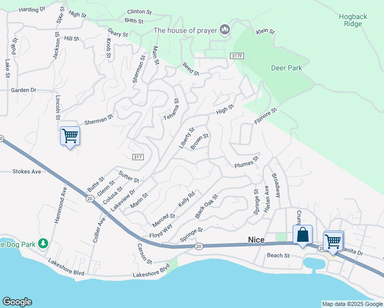 map of restaurants, bars, coffee shops, grocery stores, and more near 3150 Cherry Street in Nice