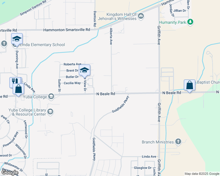map of restaurants, bars, coffee shops, grocery stores, and more near 6024 Alberta Avenue in Marysville