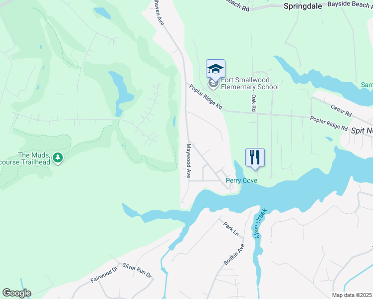 map of restaurants, bars, coffee shops, grocery stores, and more near in Lake Shore