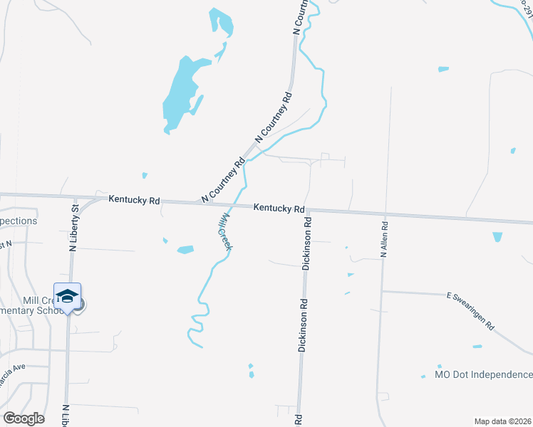 map of restaurants, bars, coffee shops, grocery stores, and more near 14405 East Kentucky Road in Independence
