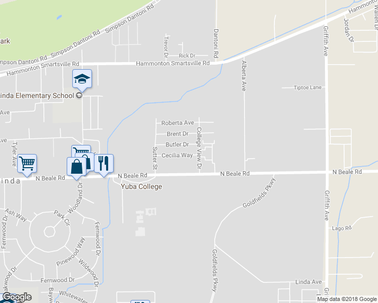 map of restaurants, bars, coffee shops, grocery stores, and more near 2219 Cecilia Way in Marysville